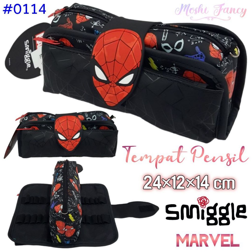 

Tempat Pensil Smiggle Spiderman / Pencil Case Marvel Spiderman / Kotak Pensil Smiggle Karakter Anak Laki-Laki Boy