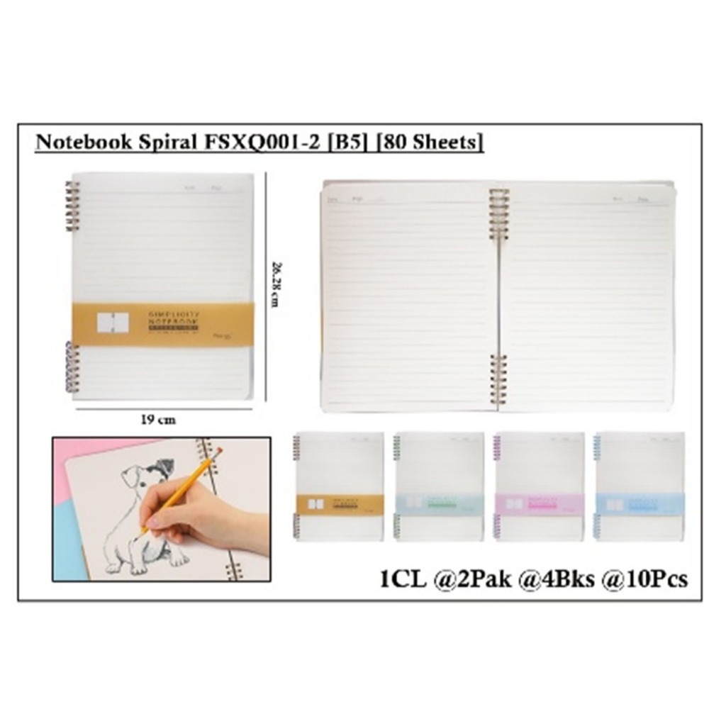 

WENGU NOTEBOOK SPIRAL RING BESI ORIGINAL - BUKU CATATAN SPIRAL 80 LEMBAR UKURAN B5 Fsxq Original