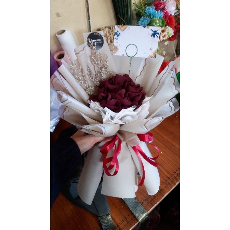 buket hijab/buket kerudung/buket hijab segi empat