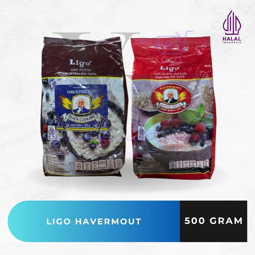 

Ligo Havermout Cokelat / Merah Quick Cooking / Instant 500 gram