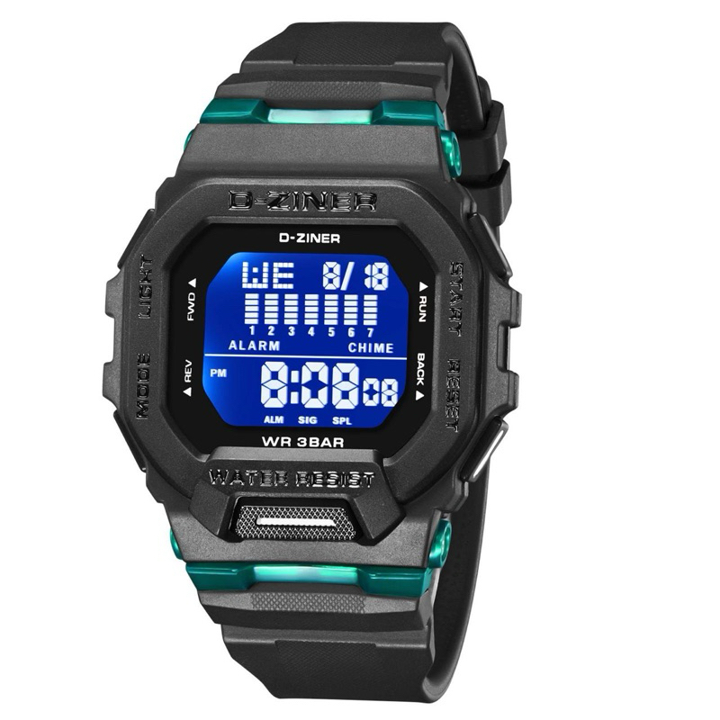 Best Seller  D-Ziner 8312 Jam Tangan Unisex Tali Rubber Digital Original