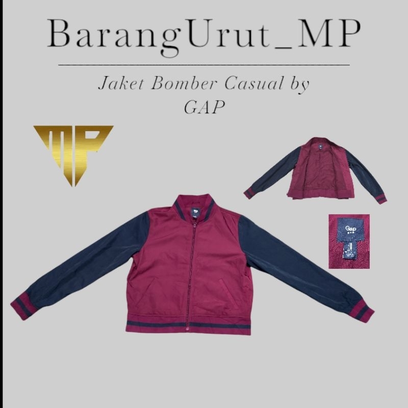 Jaket Bomber Varsity original Brand GAP second