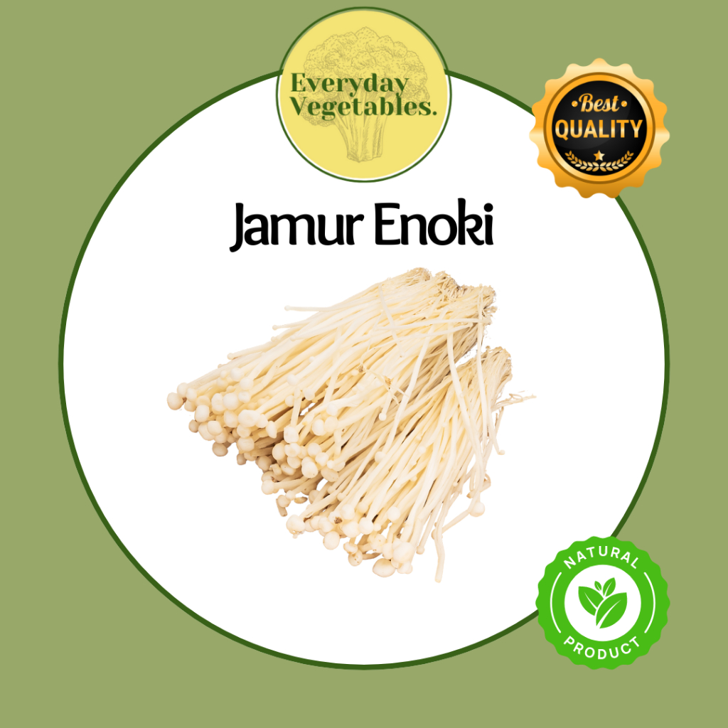 

Jamur Enoki China / Enoki Mushroom China per Pack @100gr