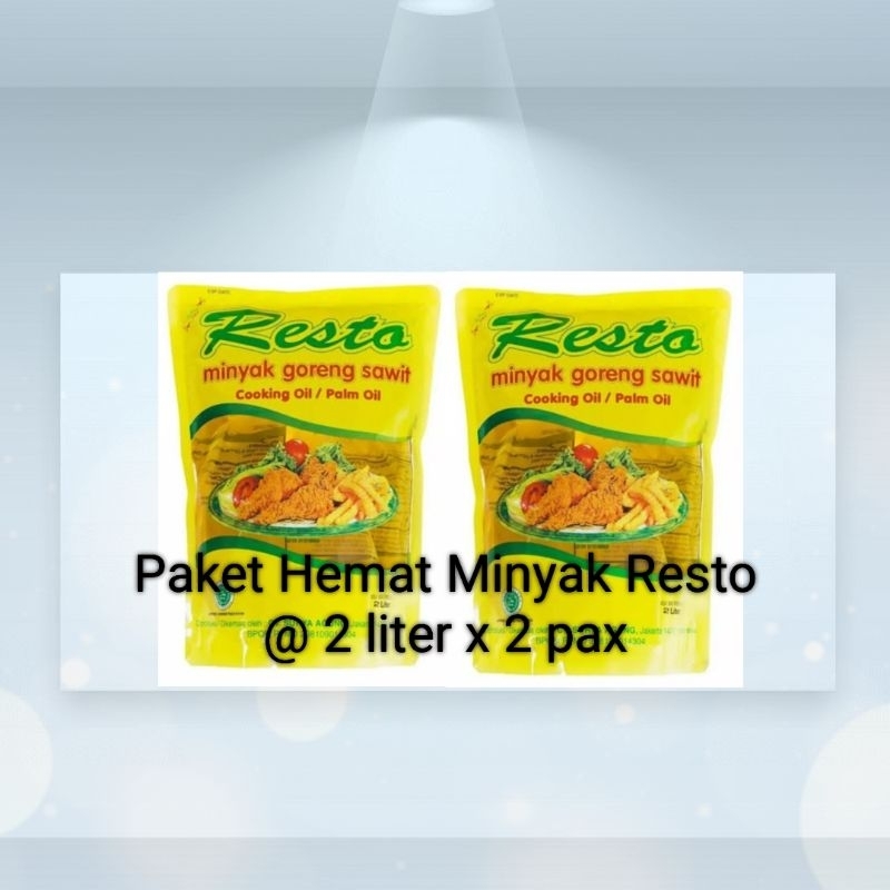 

RESTO Minyak Goreng 2 Liter|Twin Pack