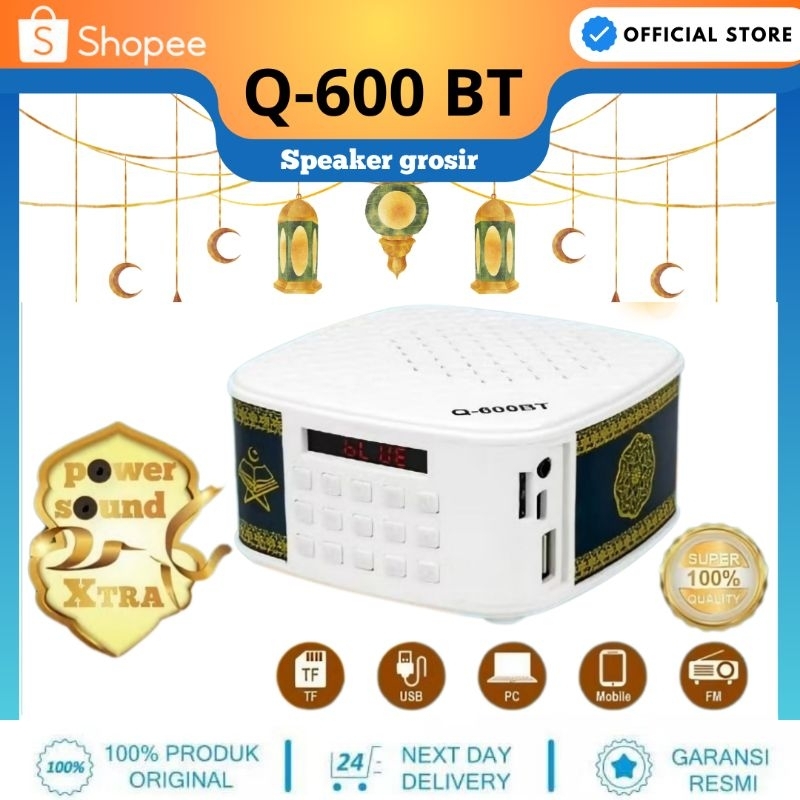 Speaker Q-600 BT (Belum termasuk memory )
