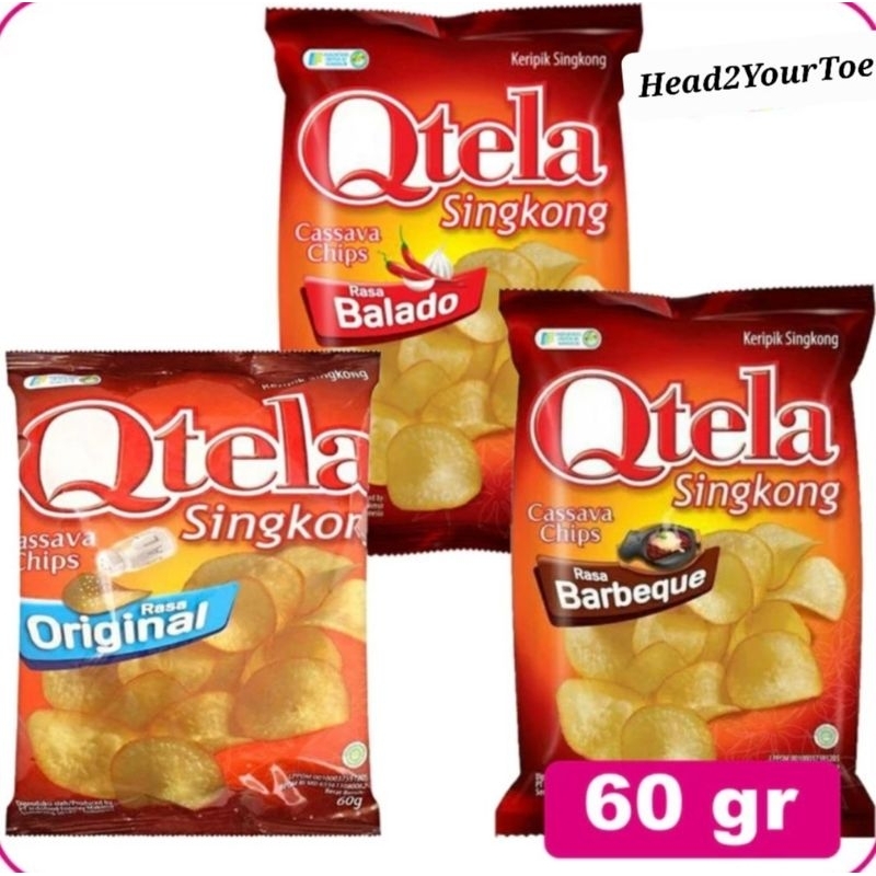 

Qtela Keripik Ubi Rasa Balado, Barbeque, dan Original 60gr