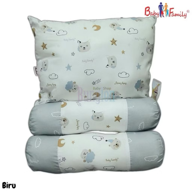 1 Set Bantal Guling Bayi Baby Family 1 Bantal 2 Guling