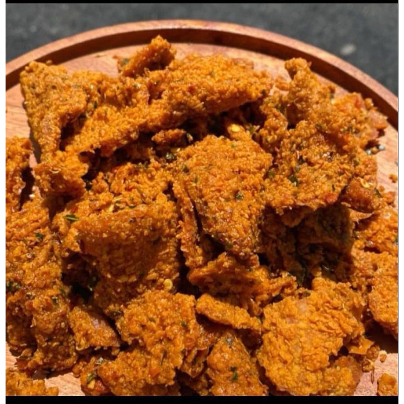 

kulit ayam crispy pedas daun jeruk