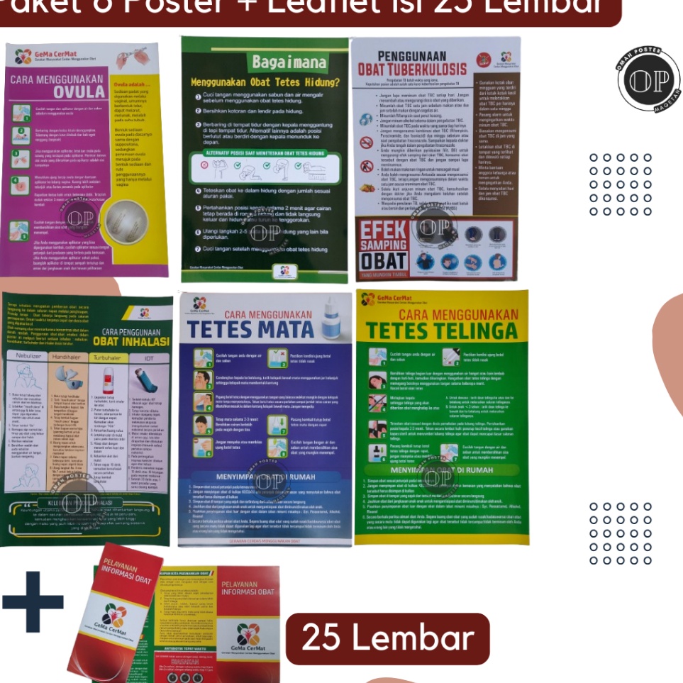 Special Packing  Paket Poster Penggunaan Obat  Leaflet  PIO  Farmasi  Apotek
