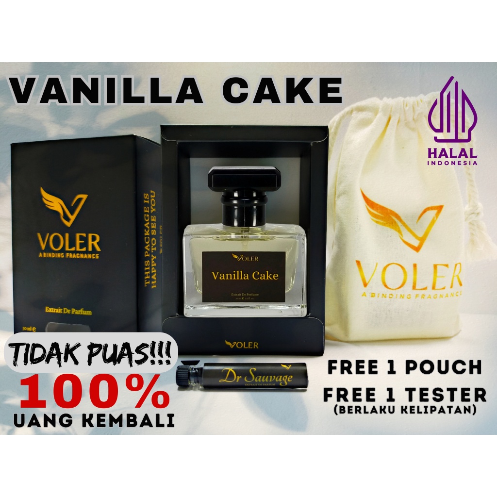 Parfum Vanilla Cake Inspired by Voler Perfume 30ml Tahan Lama 24 jam Unisex Aroma Wangi Pria Wanita 