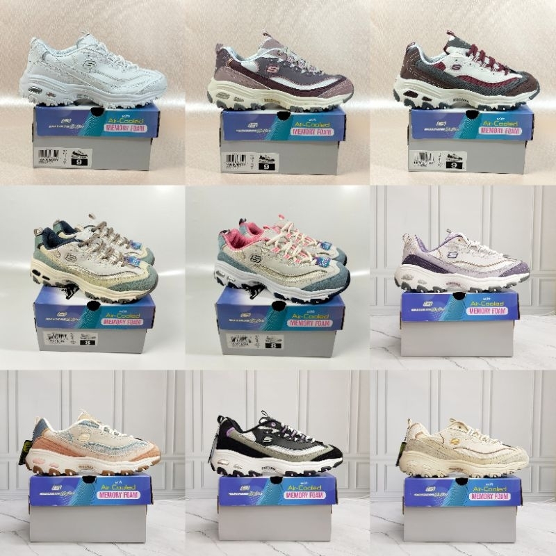 Sepatu Skechers D'lites 1.0 Woman/Sepatu Skechers Dlites 1.0/Sepatu Skechers Wanita/Sneakers Wanita