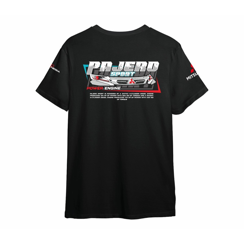 Kaos mobil Pajero sport Indonesia Power engine