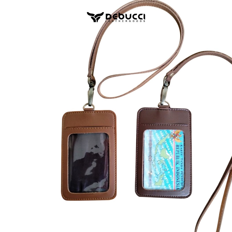 

Murah Diskon Name Tag ID Card Kulit Holder Name Tag Lanyard Kulit 4 Slot Kartu ID Card Kulit Termurah