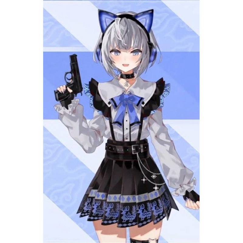 Costume Cosplay Vestia Zeta Nusantara Hololive ID Fullset Wig