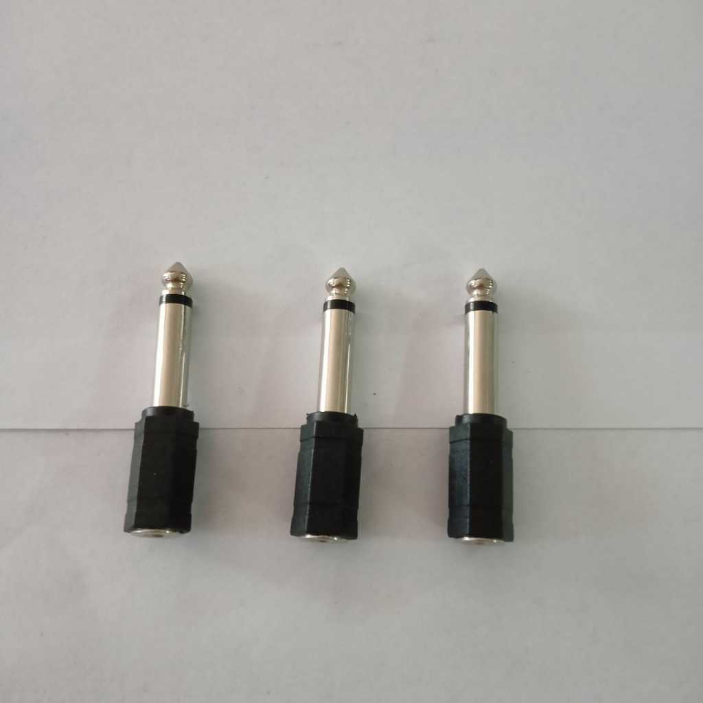 Sambungan Soket Mini Mono 3.5mm to Jack Akai Mono 6.5mm JR 3524 Jack Jek Converter Female to Male 3.