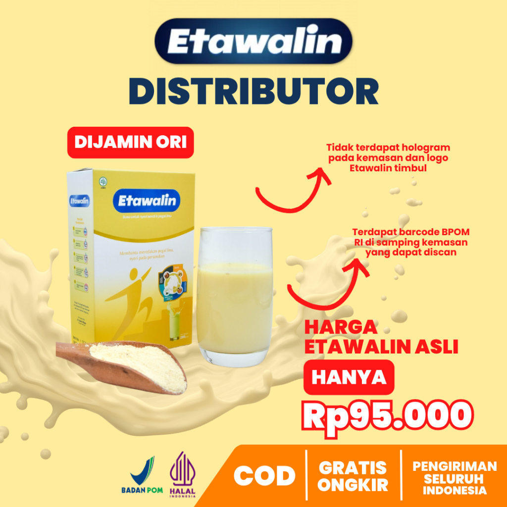 

Etawalin Asli Original Susu Kambing Etawa atasi Nyeri Sendi Otot Kebas Kesemutan Asam Urat Rematik Pegal Linu dengan Bahan Herbal Alami