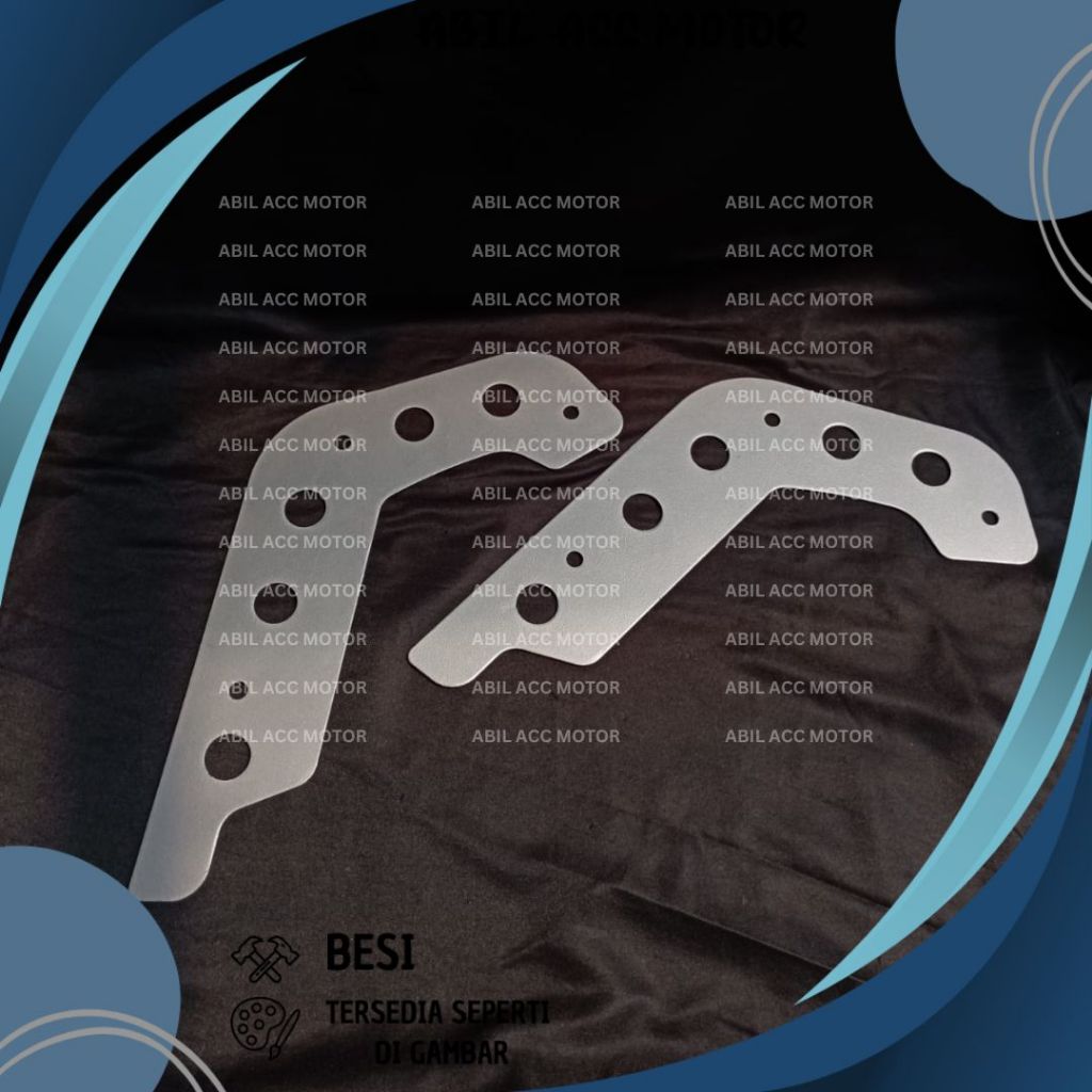 COVER SKIDPLATE KANAN KIRI XSR155 TUTUP PELINDUNG TUTUP SKID PLATE SAMPING MOTOR XSR 155 WARNA SILVE