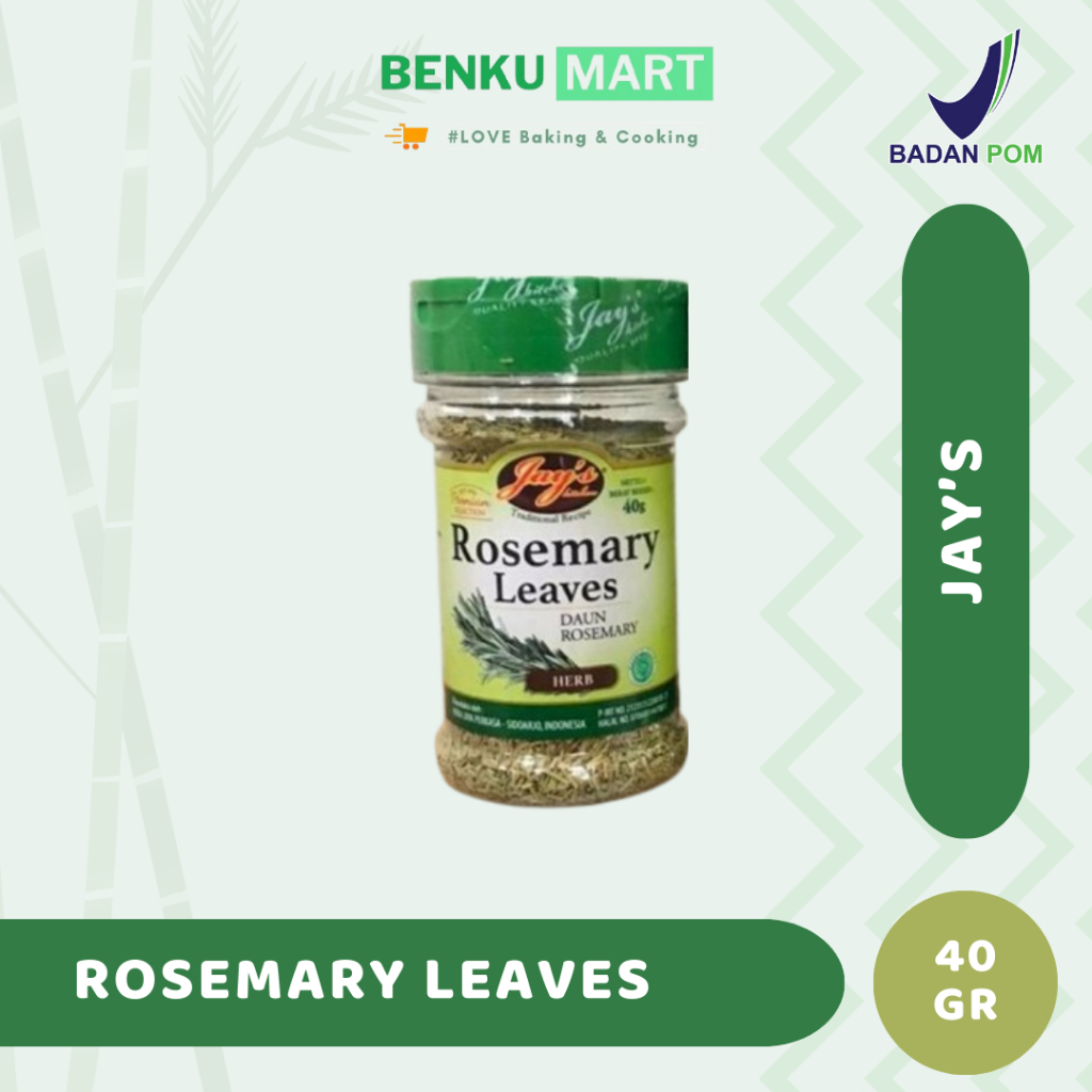 

Jay's Rosemary Leaves | Daun Rosemary Kering 40 Gr