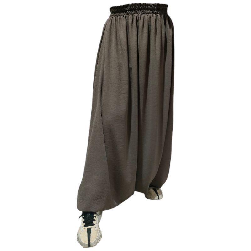 HEMAT Rok celana sirwal akhwat crinckle airflow premium olah raga daily Harem pants 2025