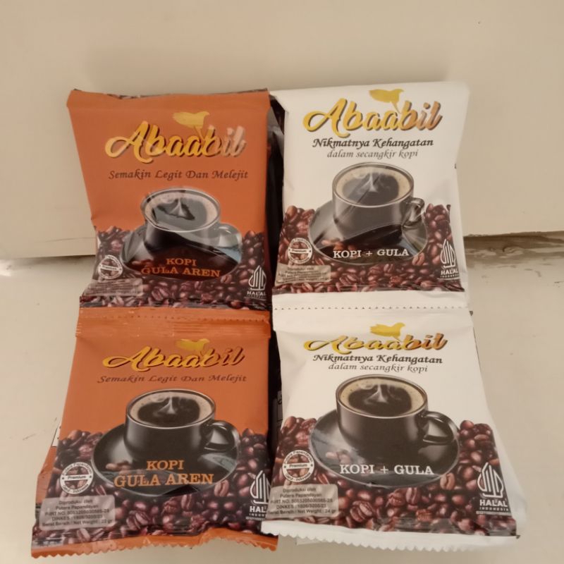 

10 renceng 100 pcs Kopi Ababil mix 100% Kopi Dan Gula