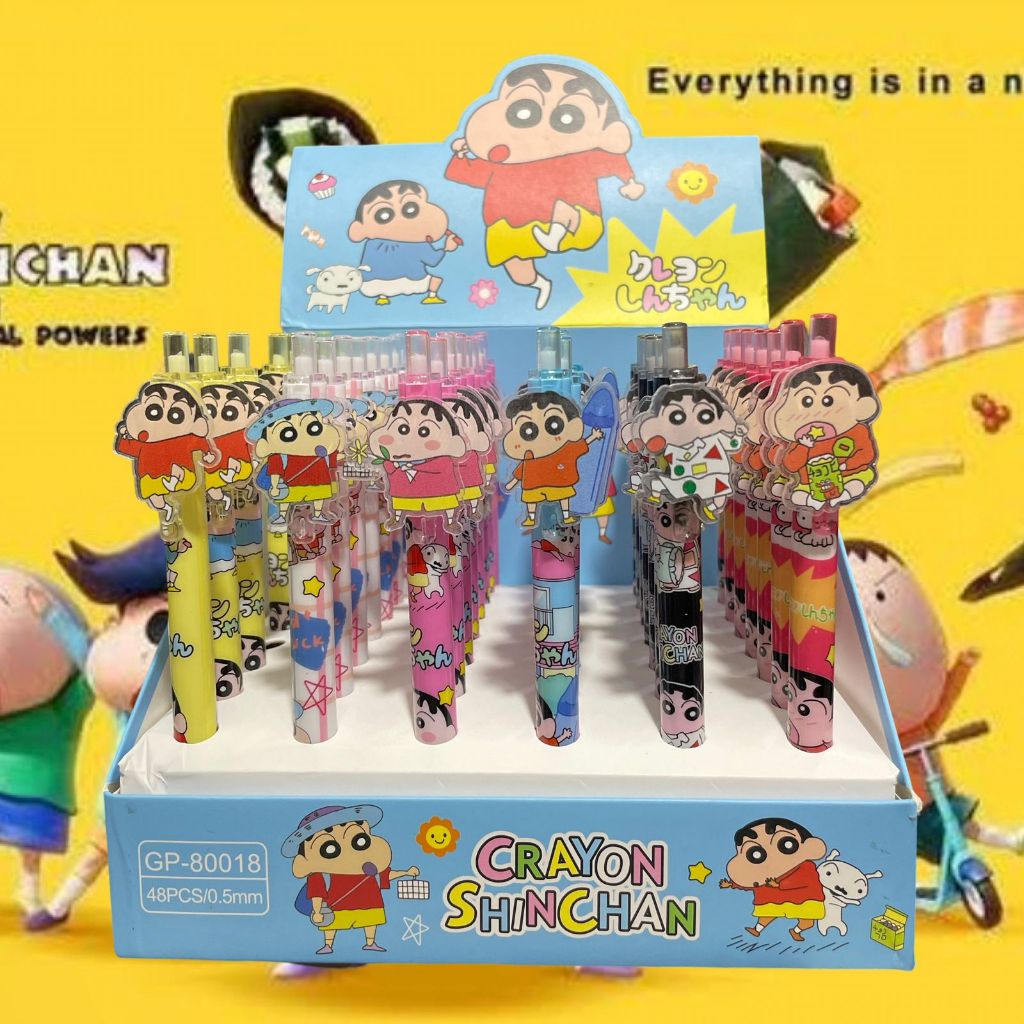 

Pulpen Mekanik Lucu Shinchan / Pulpen Cetek Akrilik Shincan / Pulpen Mekanik Akrilik Shinchan