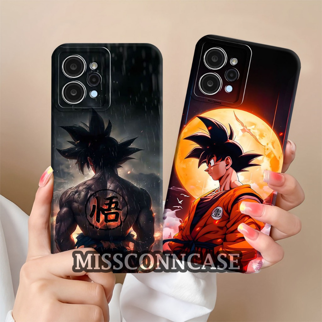 Casing Softcase Redmi 12 12C 9C 9A 10A 10C Poco C40 9T 8 9 10 4G Redmi 10 5G Motif Anime Goku Aesthe
