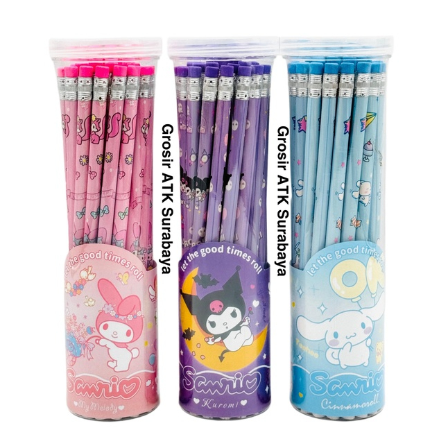 

( DAPAT 1 TABUNG ) PENSIL TABUNG YB-009 Sanrio Kuromi Cinnnamoroll My Melody