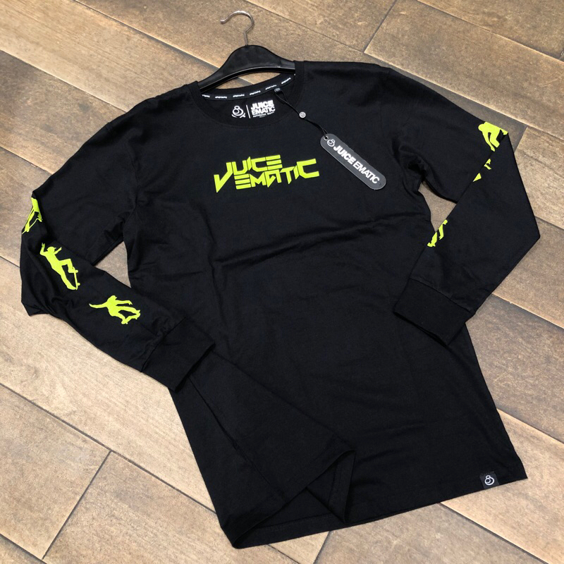Kaos Juice Ematic Original Lengan Panjang Brogi Black