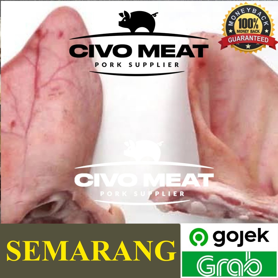 

kuping telinga babi mentah