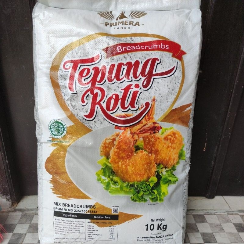 (10 KG) TEPUNG ROTI PUTIH PRIMERA KARUNGAN KASAR BALL BREADCRUMBS BREAD CRUMBS 10 KG PANKO