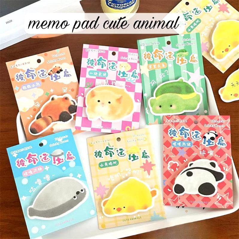 

Sticky Notes Cute Animal Memo Tempel Lucu Isi 30 lembar