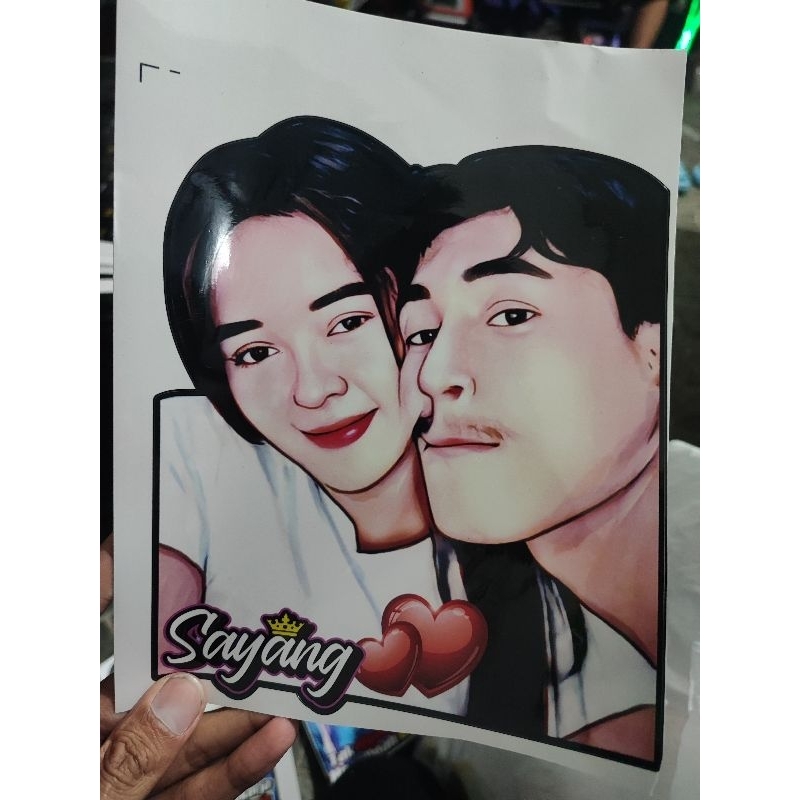 STICKER VECTOR WAJAH CUSTOM BISA SATUAN