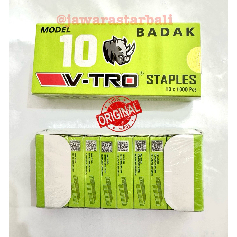 

Isi Staples no. 10 Cap BADAK / Isi Kacip / Staples Isi 10 Pack (10.000 pcs)