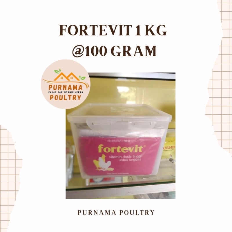 FORTEVIT 1 KG ISI 10 @100 GRAM MEDION