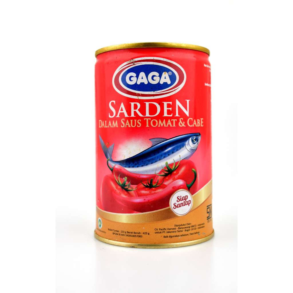 

Sarden Kaleng GAGA 425 gr Saus Cabai & Balado