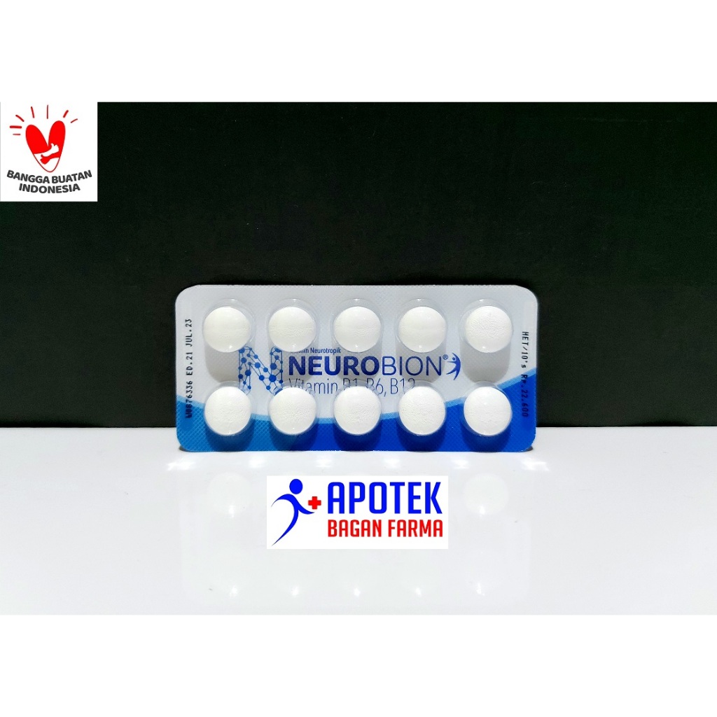 NEUROBION Putih & Pink Strip 10 Tablet | Vitamin B Kompleks