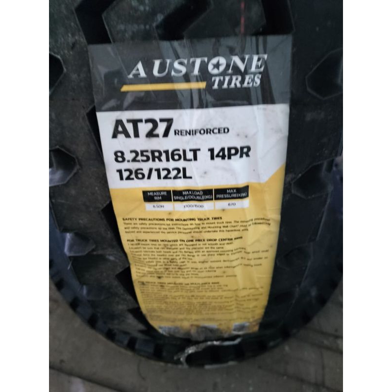 Ban luar kawat Austone 825-16 ragi halus set ban dalam/selendang