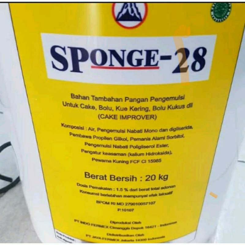 

SP SPONGE 28 Cake Emulsifer - 100gr / Pelembut kue / Cake Improver