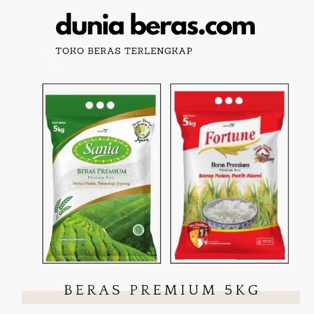 

Beras Premium Sania & Beras Fortune 5Kg Rice