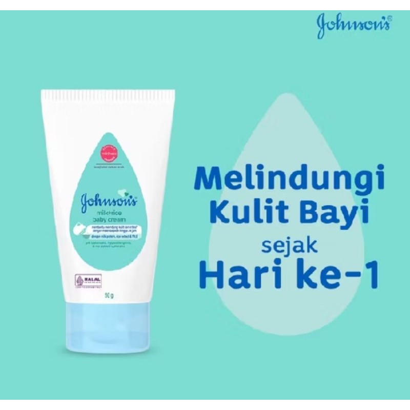 johnsons milk + rice baby cream 50 g