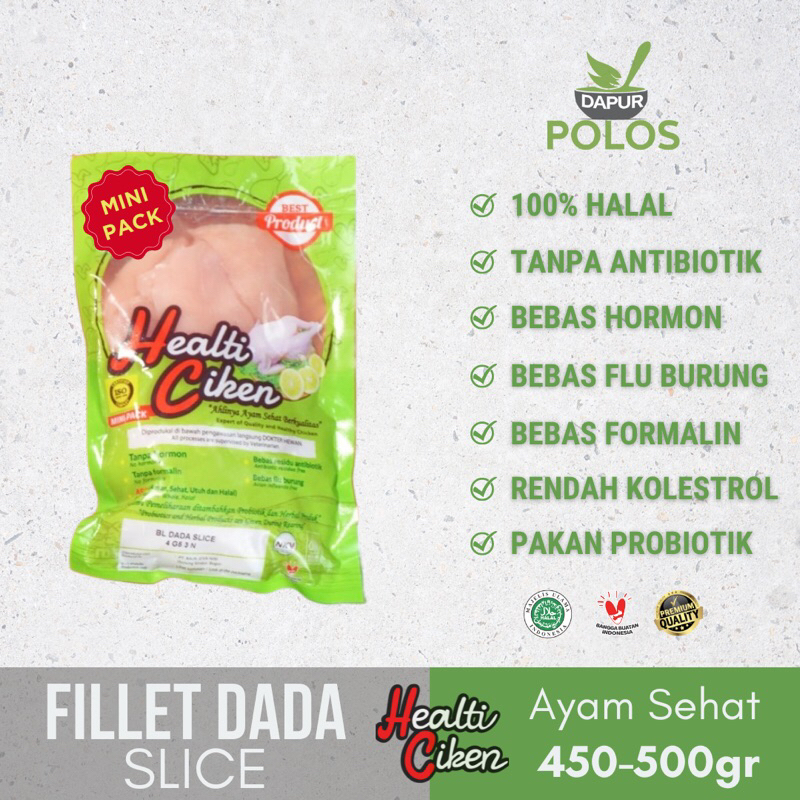 

Minipack Fillet Dada/Breast Fillet Slice Probiotik Halal 450-500gr