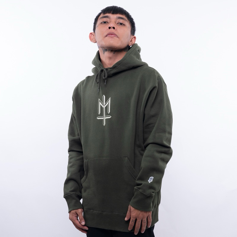 Maternal Disaster Gucken Hoodie Olive Green