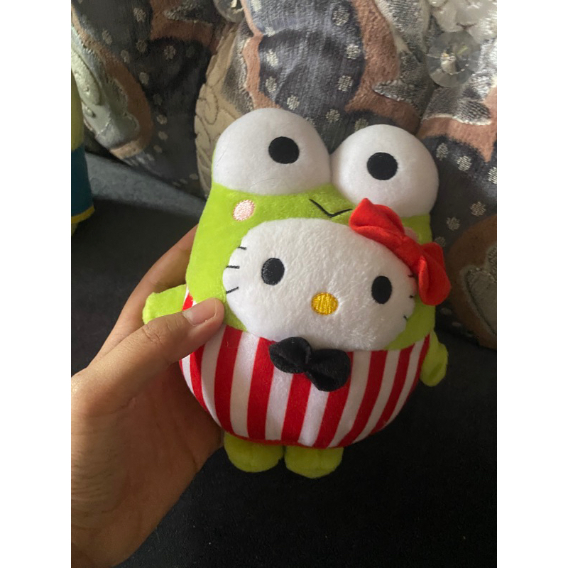 boneka hello kitty kodok pita keroppi lucu kostum doll custom mcd toy mcdonald happy meal kids toy h