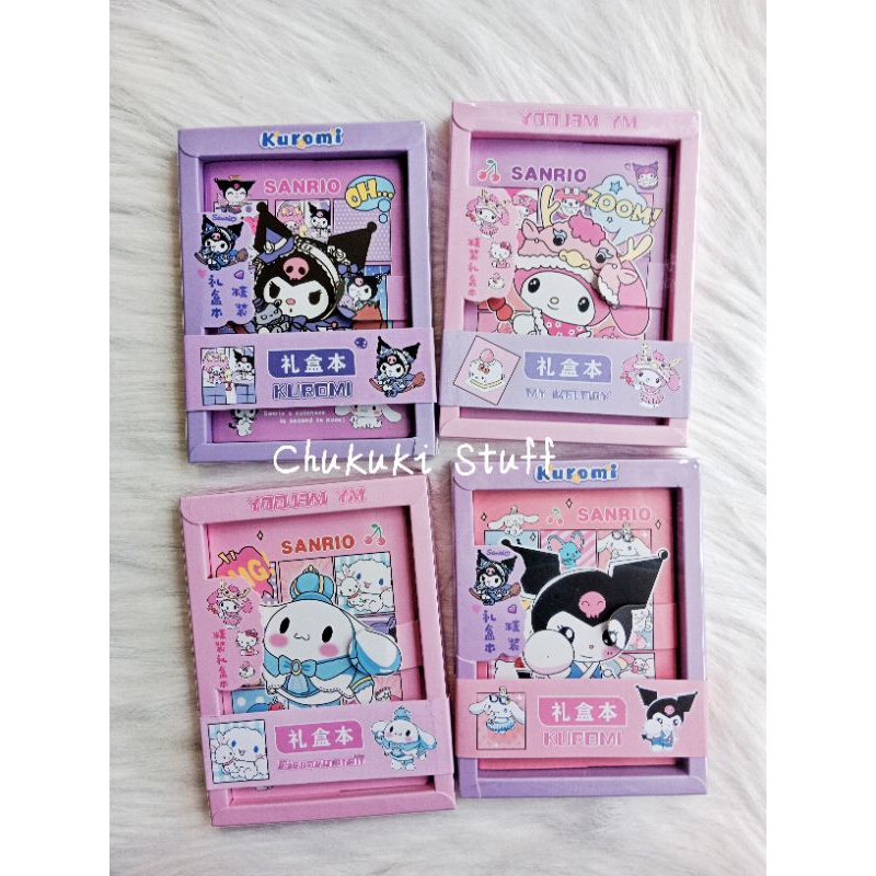 

Notebook box ekslusif / Buku jurnal catatan note Sanrio Kuromi Melody Cinnamoroll