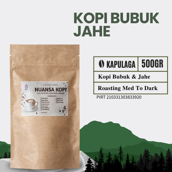 

Bubuk Kopi Jahe Isi 500 Gram Rasa Nusantara