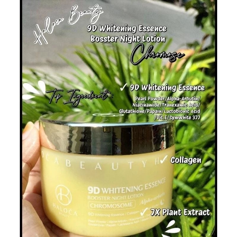 HALOCA BEAUTY HB CHROMOSOME 9D Whitening Essence Booster Night (Gold)