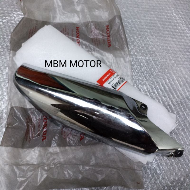 TUTUP PELINDUNG COVER KNALPOT HONDA MEGAPRO MEGA PRO NEW MONO SHOCK FI ORI AHM