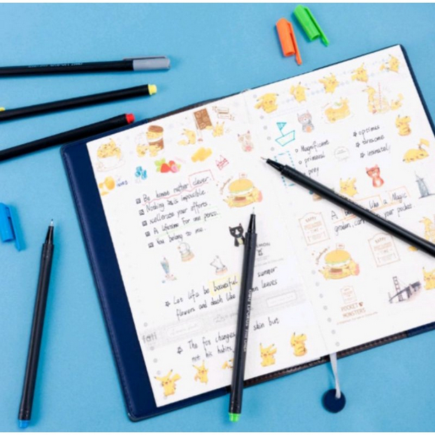 

Fine Liner Deli 12 Warna Washable Ink for Clean Use 0.42mm