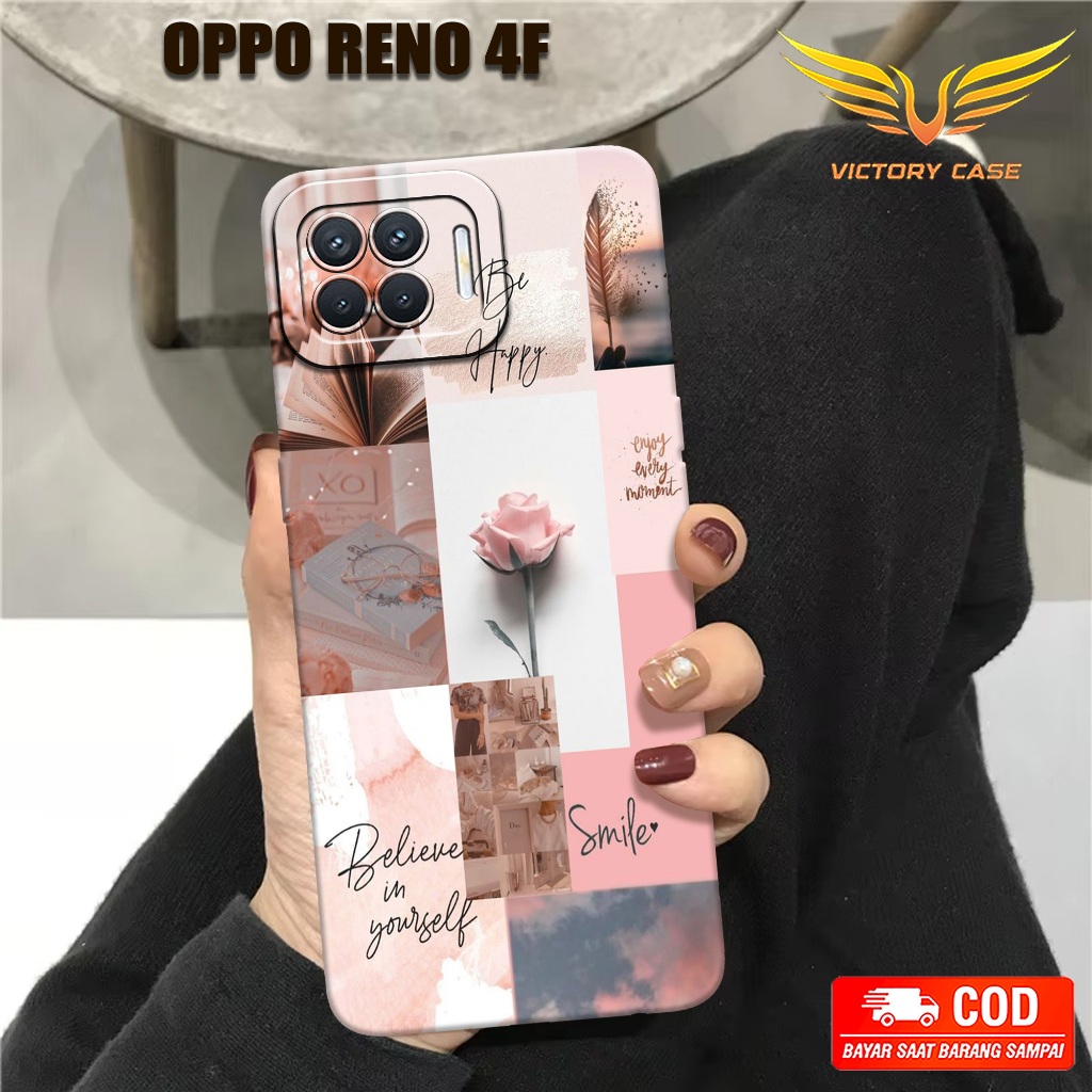 New Aesthetic Case - Softcase Oppo Reno 4F - Terbaru - Case Hp Oppo Reno 4F - Casing Oppo Reno 4F - 