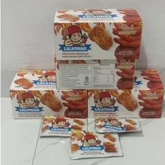 

Lalathio halal protein kedelai rasa daging sapi pedas (30 pcs)
